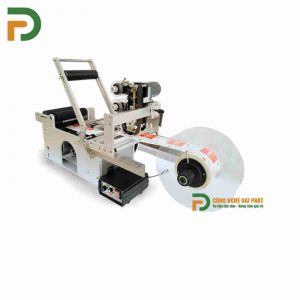 Máy Dán Decal Chai Tròn Bán Tự Động Có In Date ( ĐGĐP-119)